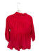 Aureum Size M Red Cotton Blend Button Up Collar Long Sleeve Mini Dress Red / M