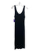 Cotton Citizen Size L Black Cotton Round Neck Sleeveless Ribbed Maxi Dress Black / L