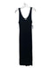 Cotton Citizen Size L Black Cotton Round Neck Sleeveless Ribbed Maxi Dress Black / L