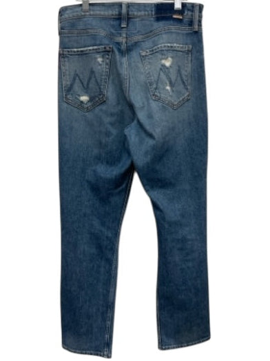 Mother Size 29 Medium Wash Cotton Blend Distressed Fading High Rise Jeans Medium Wash / 29