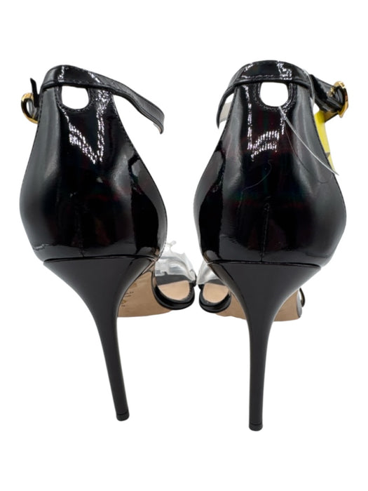 Stuart Weitzman Shoe Size 9 Black Patent Leather Toe Strap Ankle Strap Pumps Black / 9