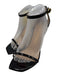 Stuart Weitzman Shoe Size 9 Black Patent Leather Toe Strap Ankle Strap Pumps Black / 9