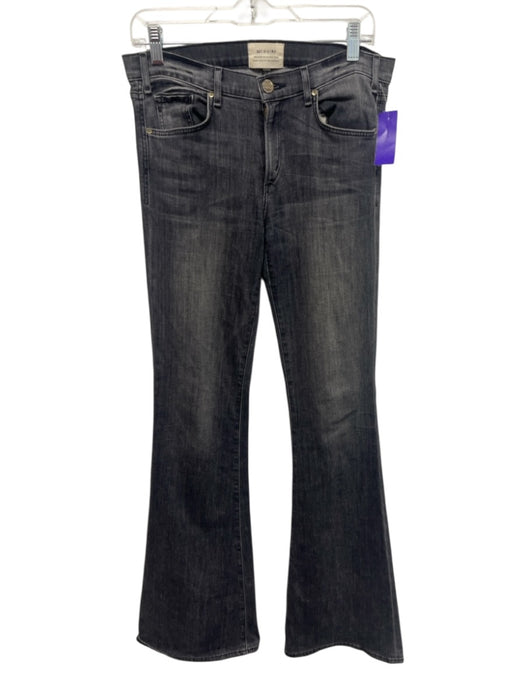 McGuire Size 28 Gray Cotton Denim Button & Zip Front Straight Flare Jeans Gray / 28