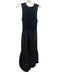 Tanya Taylor Size M Black Cotton Blend Crew Neck Sleeveless Elastic Top Dress Black / M