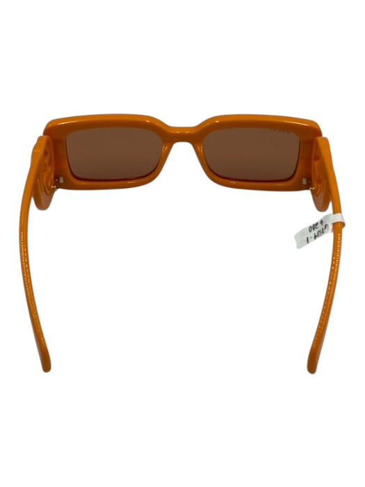 Gucci Orange Acetate Dark Tint Square frame Logo Sunglasses Orange