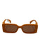 Gucci Orange Acetate Dark Tint Square frame Logo Sunglasses Orange