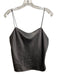 Alice + Olivia Size S Dark Gray Triacetate & Polyester Satin Feel Cowl neck Top Dark Gray / S