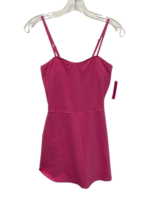 Alo Size S Pink Spaghetti Strap Athletic Padded Built in Shorts Dress Pink / S