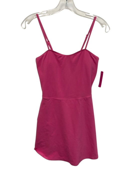 Alo Size S Pink Spaghetti Strap Athletic Padded Built in Shorts Dress Pink / S