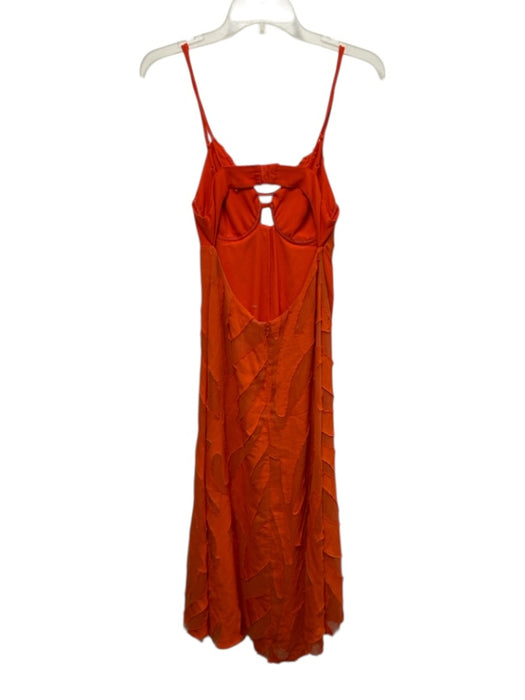 Jonathan Simkhai Size s / 4 Orange Polyester Blend Spaghetti Strap Dress Orange / s / 4