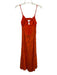 Jonathan Simkhai Size s / 4 Orange Polyester Blend Spaghetti Strap Dress Orange / s / 4