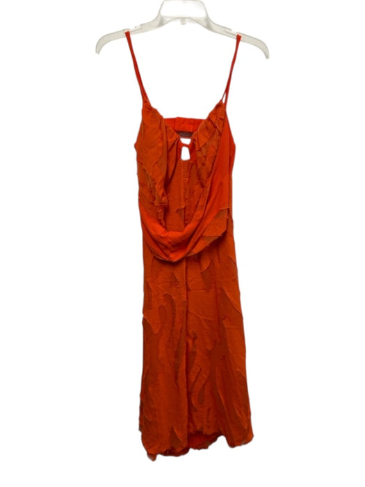 Jonathan Simkhai Size s / 4 Orange Polyester Blend Spaghetti Strap Dress Orange / s / 4