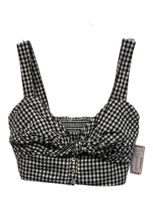 A.L.C. Size xs / 2 Black & White Cotton Gingham Button Front Skirt Set Black & White / xs / 2