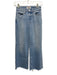 Paige Size 24 Light Wash Cotton Blend Denim High Rise Wide Leg Frayed Hem Jeans Light Wash / 24
