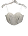 Amanda Uprichard Size S White Nylon & Polyester Lace Corset Back Zip Top White / S