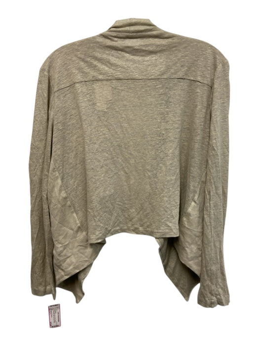 Majestic Filatures Size S / 1 Gray Linen & Silk Shimmer Heathered Cardigan Gray / S / 1