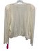 Majestic Paris Size S / 1 Cream White Linen & Silk Long Sleeve Cardigan Cream White / S / 1