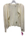 Majestic Paris Size S / 1 Cream White Linen & Silk Long Sleeve Cardigan Cream White / S / 1
