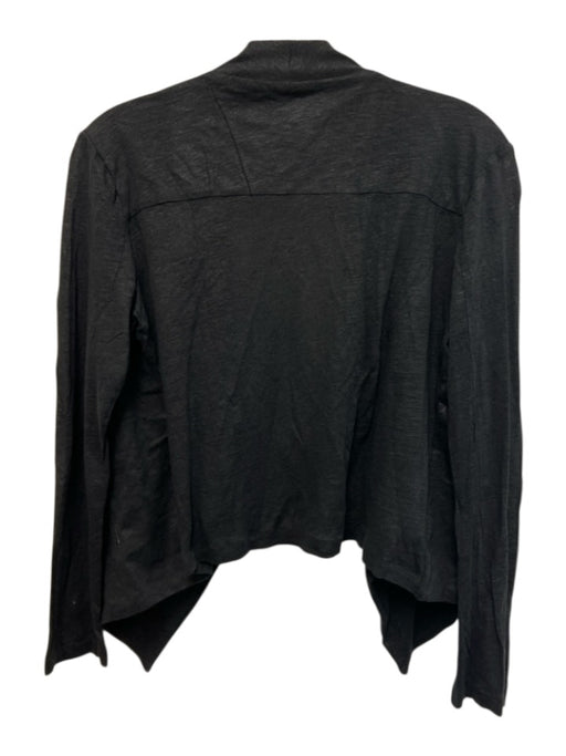 Majestic Filatures Size S / 1 Black Linen & Silk Heathered Shimmer Cardigan Black / S / 1