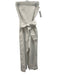 Sir Size 1 White Linen Strapless Wide Leg Tie Waist Jumpsuit White / 1