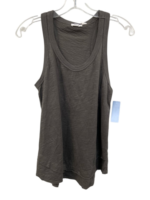 Wilt Size XS Grey Cotton Sleeveless Raw Hem Top Grey / XS