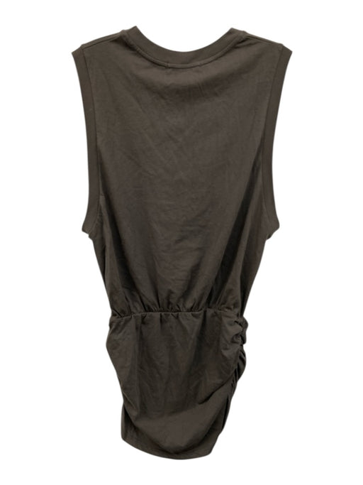 Daydreamer Size S Grey Cotton Sleeveless Cinch Waist Gathhered at hips Dress Grey / S