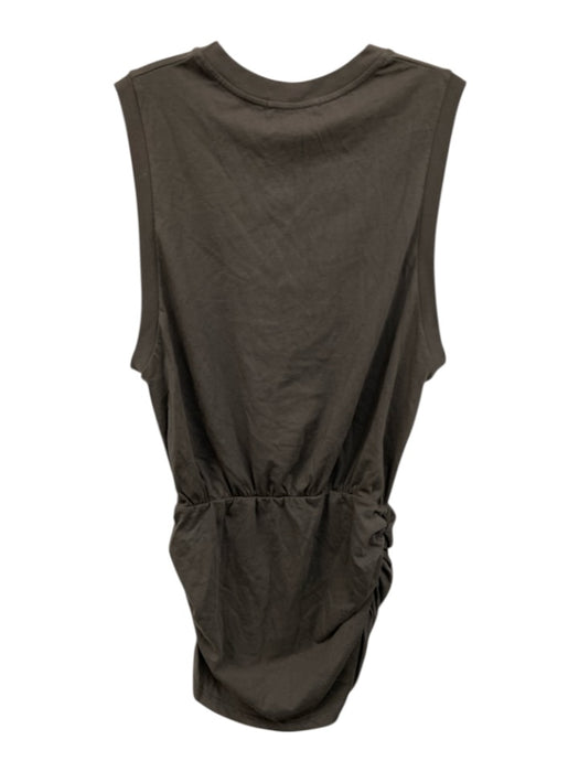 Daydreamer Size S Grey Cotton Sleeveless Cinch Waist Gathhered at hips Dress Grey / S