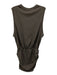 Daydreamer Size S Grey Cotton Sleeveless Cinch Waist Gathhered at hips Dress Grey / S