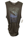 Daydreamer Size S Grey Cotton Sleeveless Cinch Waist Gathhered at hips Dress Grey / S