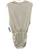 Daydreamer Size S Cream Cotton Sleeveless Cinch Waist Gathered at hips Dress Cream / S