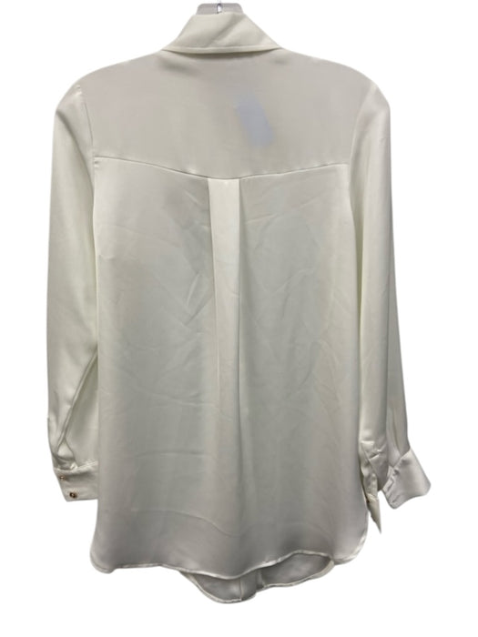 Ramy Brook Size XXS White Long Sleeve Button Up & Collar Top White / XXS