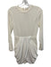 A.L.C. Size xs / 2 Cream White Viscose Blend Long Sleeve Draped Back Zip Dress Cream White / xs / 2
