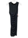 Alice + Olivia Size xs / 2 Gray Black Modal Blend Sleeveless Ruched Side Dress Gray Black / xs / 2