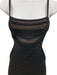 Herve Leger Size XS Black Rayon Blend Spaghetti Strap Knit Detail Back Zip Dress Black / XS