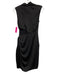 ALLSAINTS Size xs / 2 Black Polyester Sleeveless Assymetric Belt Detail Dress Black / xs / 2