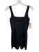 Reformation Size XS Black Polyester & Spandex Wide Strap Stretch Mini Romper Black / XS