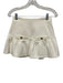 Amanda Uprichard Size XS White & Gold Cotton & Polyester Textured Skirt Set White & Gold / XS