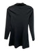 Reformation Size XS Black Stretch Long Sleeve Collar Quarter Zip Dress Black / XS