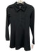 Reformation Size XS Black Stretch Long Sleeve Collar Quarter Zip Dress Black / XS