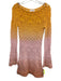 Lovers and Friends Size XS Yellow, Orange & Pink Cotton Blend Crochet Knit Dress Yellow, Orange & Pink / XS