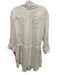 Intimately Free People Size XS White Linen Long Sleeve Half Button Romper White / XS