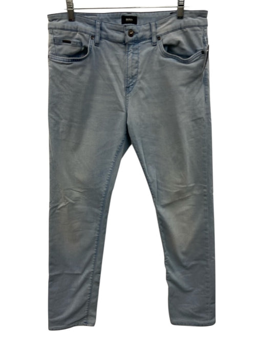 Boss Size 34 Light Wash Cotton Blend Solid Jean Men's Pants Light Wash / 34