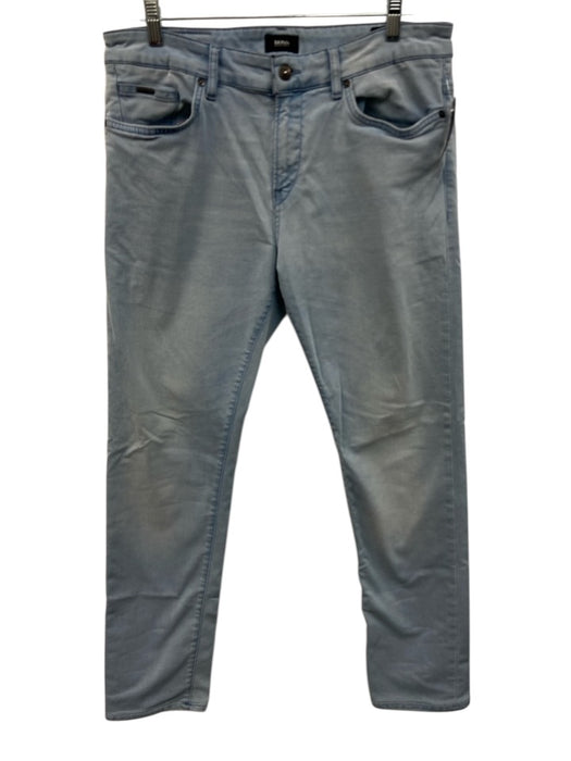 Boss Size 34 Light Wash Cotton Blend Solid Jean Men's Pants Light Wash / 34