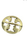Tory Burch Beige & Gold Snake Embossed Leather Shimmer Magnetic Flap Bag Beige & Gold / S