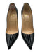 Christian Louboutin Shoe Size 37.5 Black Patent Leather Pointed Toe Pumps Black / 37.5