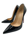 Christian Louboutin Shoe Size 37.5 Black Patent Leather Pointed Toe Pumps Black / 37.5