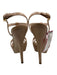 Miu Miu Shoe Size 37 Light Pink Embossed Leather Ankle Buckle Stiletto Sandals Light Pink / 37