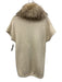 Alice + Olivia Size XS Beige & Brown Cotton & Angora Blend Raccoon Fur Cardigan Beige & Brown / XS