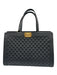 Chanel Black Leather Top Handle Quilted Tote Shopper Bag Black / Large