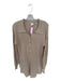 by Together Size S Tan Cotton Long Sleeve Knit Button Down Romper Tan / S